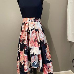 SLNY Girls Lined A Line Floral Print Dress sz 6 EUC